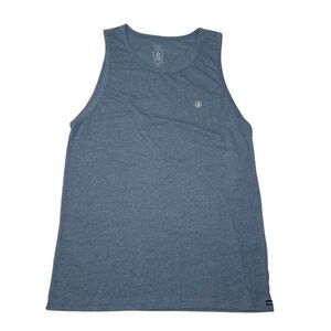 Volcom Solid Heather Blue Tank Top
